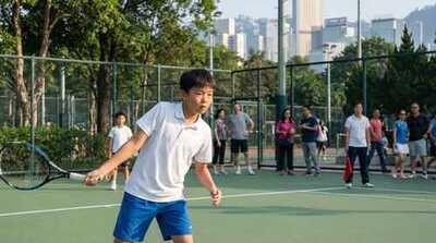 Junior boy practicing at Victoria Park