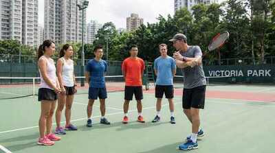 Adult group training session at Victoria Park