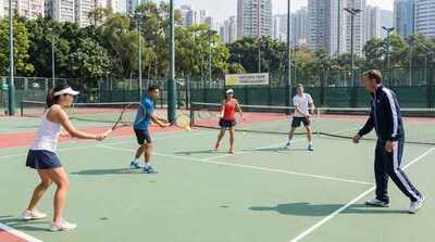 Adult group training drill at Victoria Park