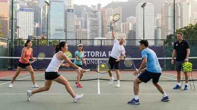 Adult competitive match drill at Victoria Park